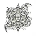 moksha font  tattoo design idea