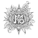 moksha font  tattoo design idea