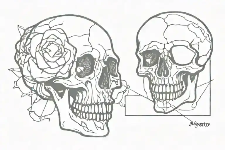 Memento Mori memento to live tattoo design idea