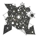 thc molecule constellation tattoo design idea