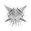 razor blade cutting skin  tattoo design idea