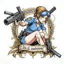 Jill Valentine from Resident Evil tattoo design idea