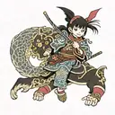 Megumin tattoo design idea