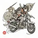 Megumin tattoo design idea