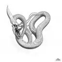 black album snake metallica tattoo design idea