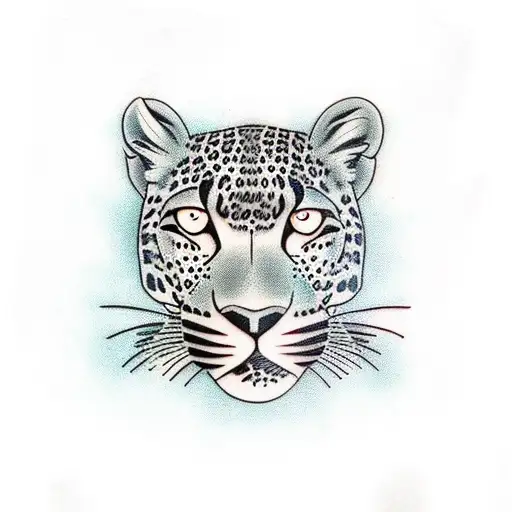 leopard print  tattoo design idea