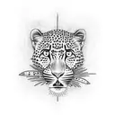 leopard print  tattoo design idea
