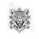 leopard print  tattoo design idea