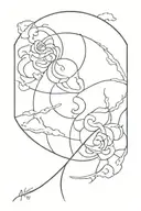 you drag me to hell, and I beckon you to heaven tattoo design idea