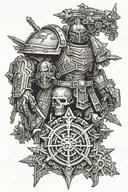 Warhammer 40k universe tattoo design idea
