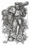 Warhammer 40k universe tattoo design idea