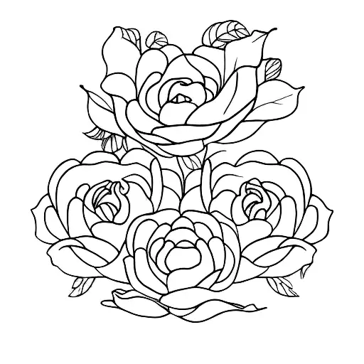 three siblings tattoo design idea