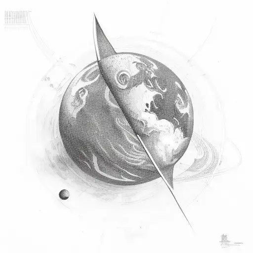 planets  tattoo design idea