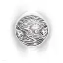 planets tattoo design idea