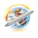 planets tattoo design idea