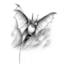abstract bat bird butterfly biblically accurate angel line work words tattoo design idea