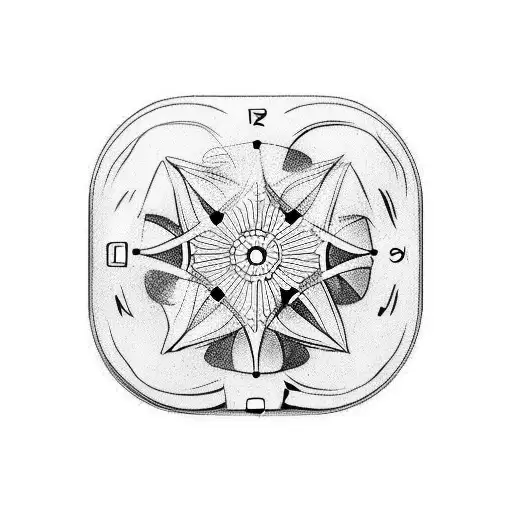 pillbox with mini sand clock tattoo design idea