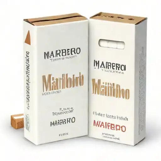 Tobacco pack of 20 Marlboro cigarettes that changes the word Marlboro to resilience tattoo design idea