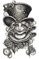Alice in Wonderland tattoo design idea