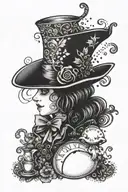 Alice in Wonderland tattoo design idea