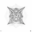 diamond and handcuffs  tattoo design idea