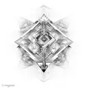 diamond and handcuffs  tattoo design idea