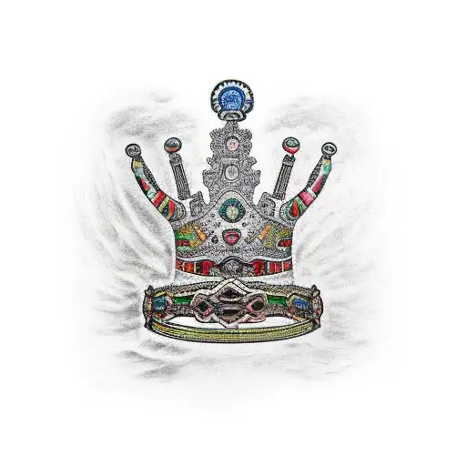 basquiat crown  tattoo design idea