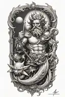 Neptune tattoo design idea