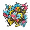 Herz tattoo design idea