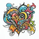 Herz tattoo design idea