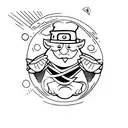Judo throw tattoo design idea