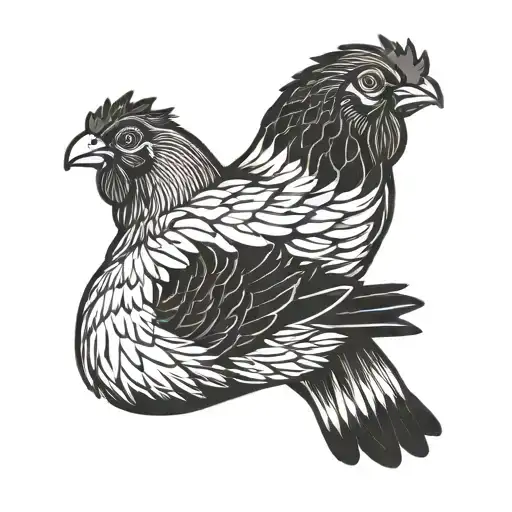chicken wing matching couples tattoo tattoo design idea