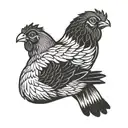 chicken wing matching couples tattoo tattoo design idea