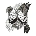 chicken wing matching couples tattoo tattoo design idea