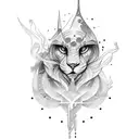 painter of sunset tattoo design idea