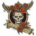 be scared and do it anyway  tattoo design idea