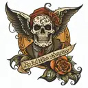 be scared and do it anyway  tattoo design idea