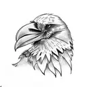 broken wing raven tattoo design idea
