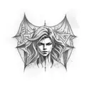 Create a tattoo featuring iconic characters from Resident Evil in a dark and mysterious setting tattoo design idea