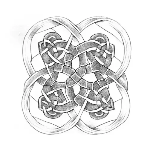 Celtic knotwork representing family unity tattoo design idea