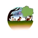 Forest, universe, river, deer, squirrel, owl tattoo design idea