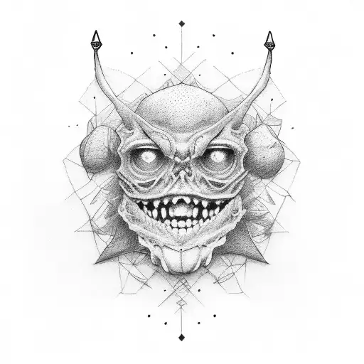 joakin smile square tattoo design idea