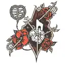 ekg line tattoo design idea