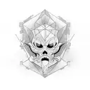Prometheus stealing the fire inside of a rectangle tattoo design idea