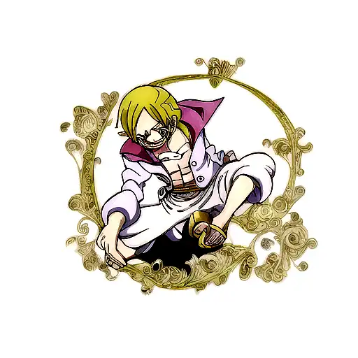 One Piece Diamond Sanji tattoo design idea
