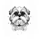 shih tzu  tattoo design idea