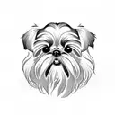 shih tzu  tattoo design idea