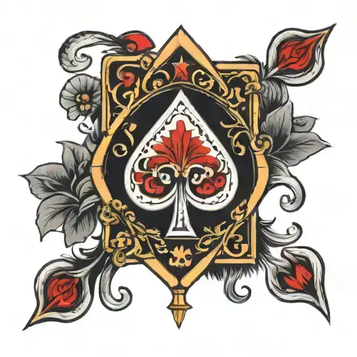 ace card tattoo design idea