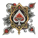 ace card tattoo design idea