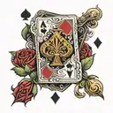 ace card tattoo design idea